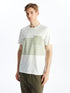 LC Waikiki Crew Neck Short Sleeve Striped Combed Cotton Men's T-shirt